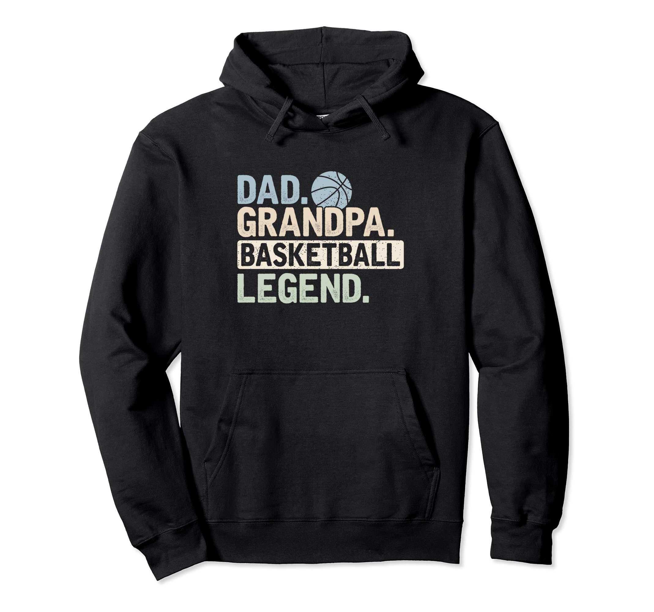 Dad Grandpa Basketball Legend Player Hoodie - Trendy Graphic for Adults - T-Shirt, Sweatshirt, Hoodie