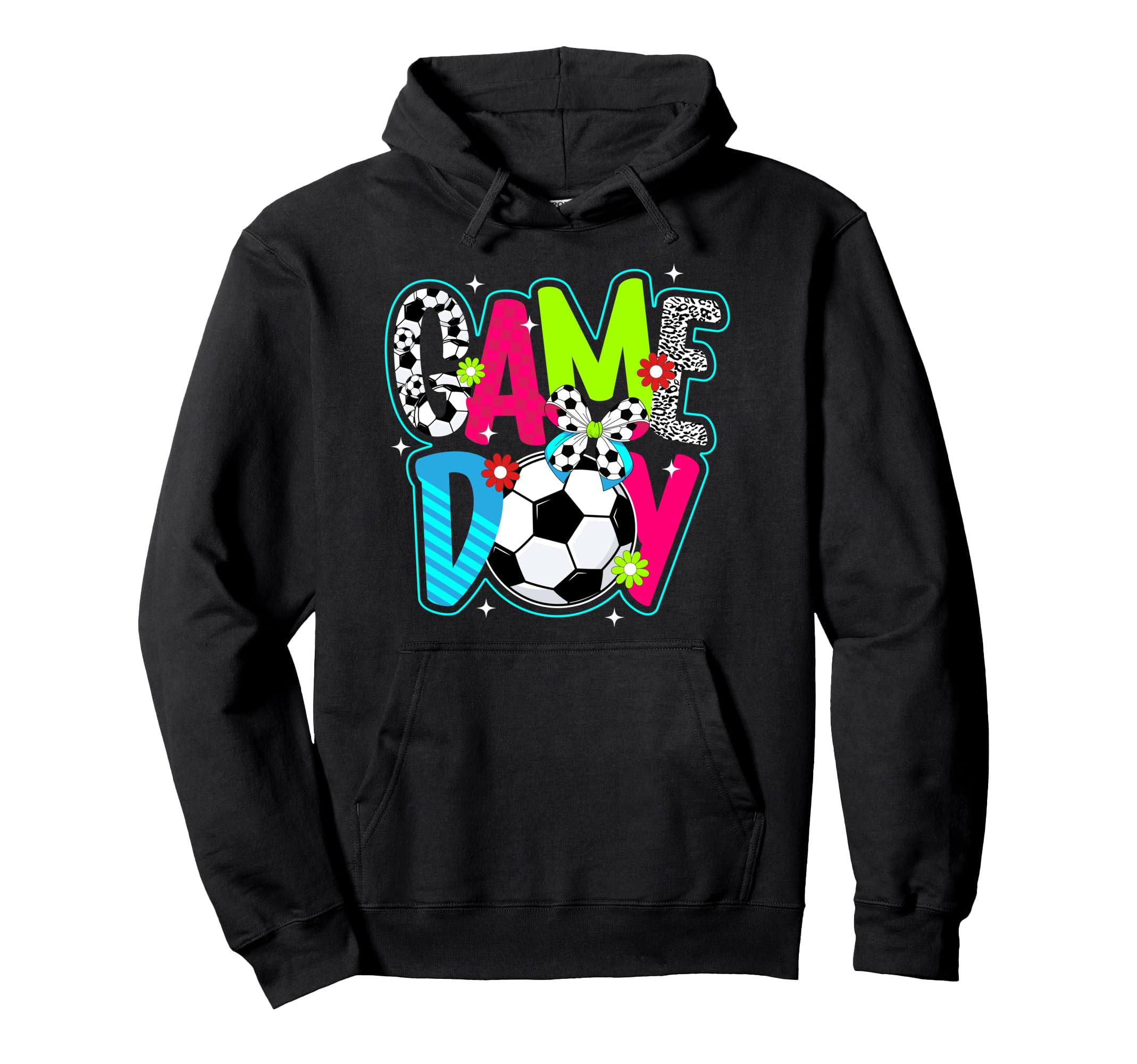 Game Day Preppy Game Day Soccer Game Day Hoodie - Novelty Apparel Unisex - T-Shirt, Sweatshirt, Hoodie