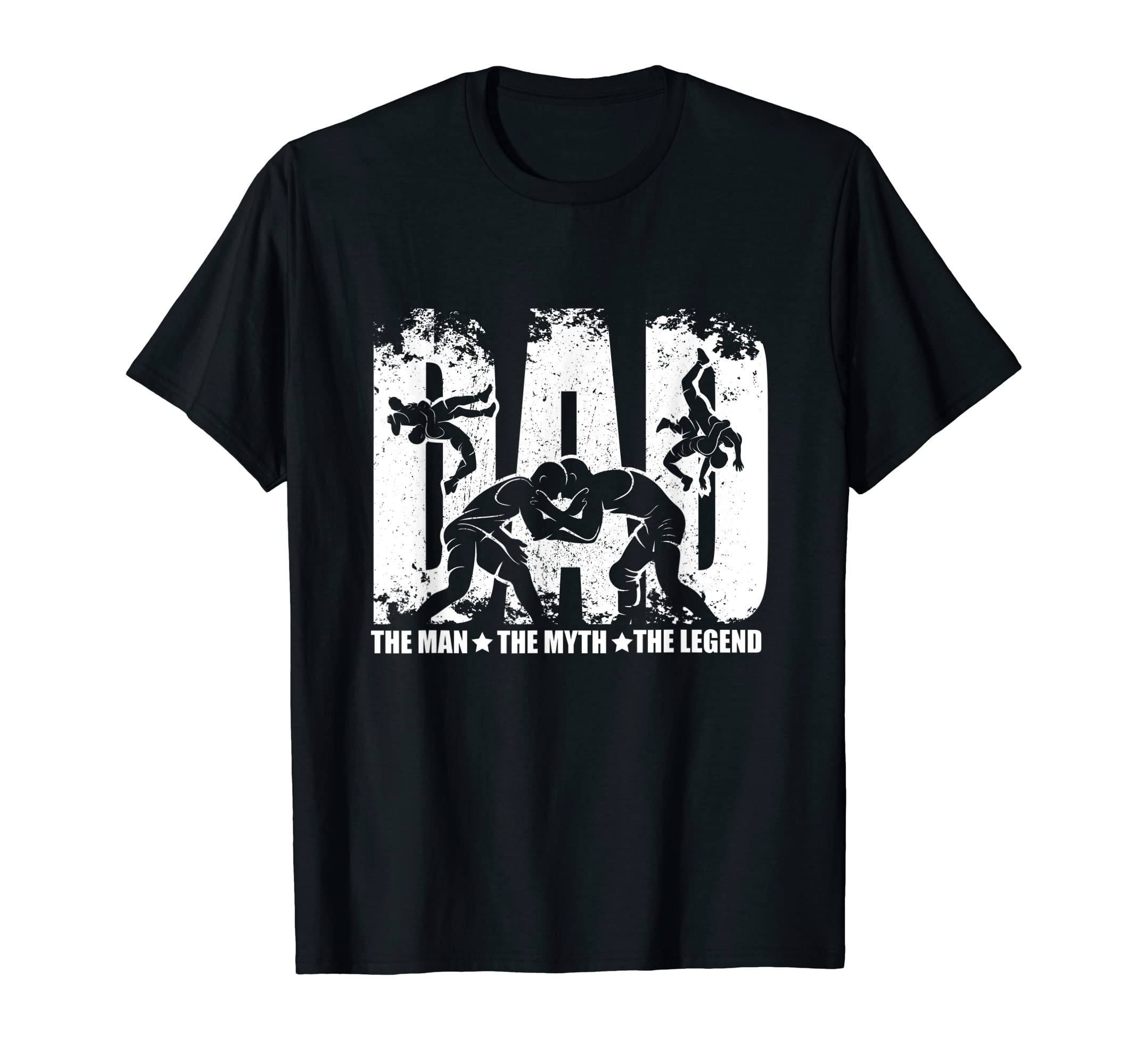 Wrestling Dad Myth Legend T-Shirt - Trendy Graphic Unisex - T-Shirt, Sweatshirt, Hoodie
