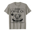 Golden Retriever Coffee Funny Dog Mom T-Shirt - Custom Art Print Unisex - T-Shirt, Sweatshirt, Hoodie