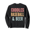 Funny Baseball Cuddles Baseball And Sweatshirt - Custom Art Print Unisex - T-Shirt, Sweatshirt, Hoodie