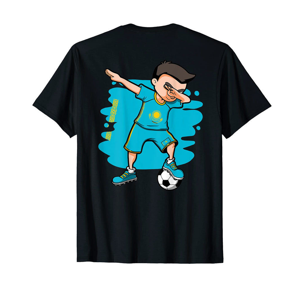 Dabbing Soccer Kazakhstan Lovers T-Shirt - Streetwear Style Men Women - T-Shirt, Sweatshirt, Hoodie