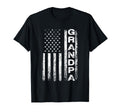 Grandpa American Flag Fathers Day T-Shirt - Casual Everyday Wear Men Women - T-Shirt, Sweatshirt, Hoodie
