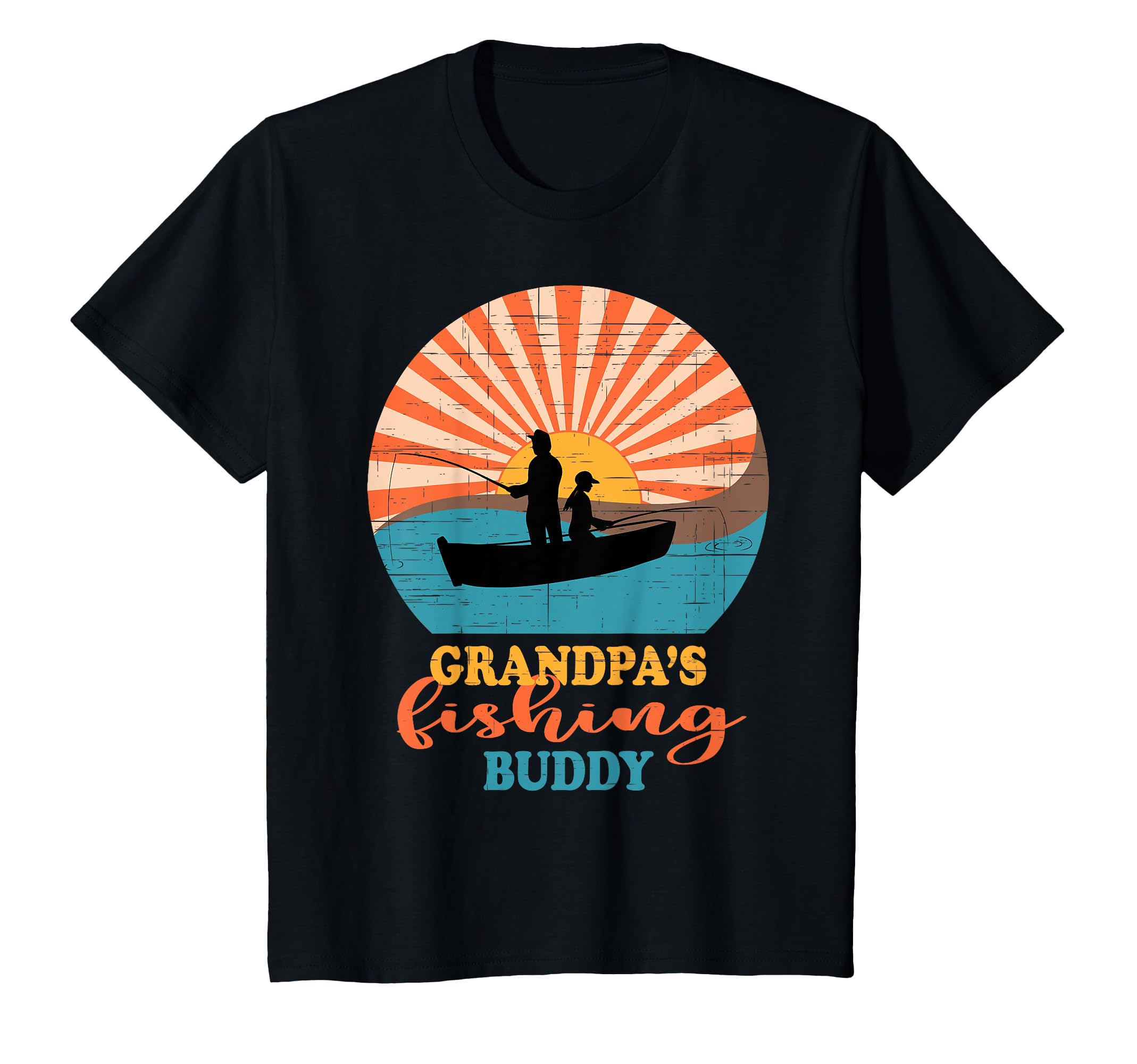 Fishing Grandpas Fishing Buddy T-Shirt - Casual Everyday Wear Men Women - T-Shirt, Sweatshirt, Hoodie