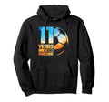 11Th Birthday Soccer Player Football Hoodie - Streetwear Style Men Women - T-Shirt, Sweatshirt, Hoodie