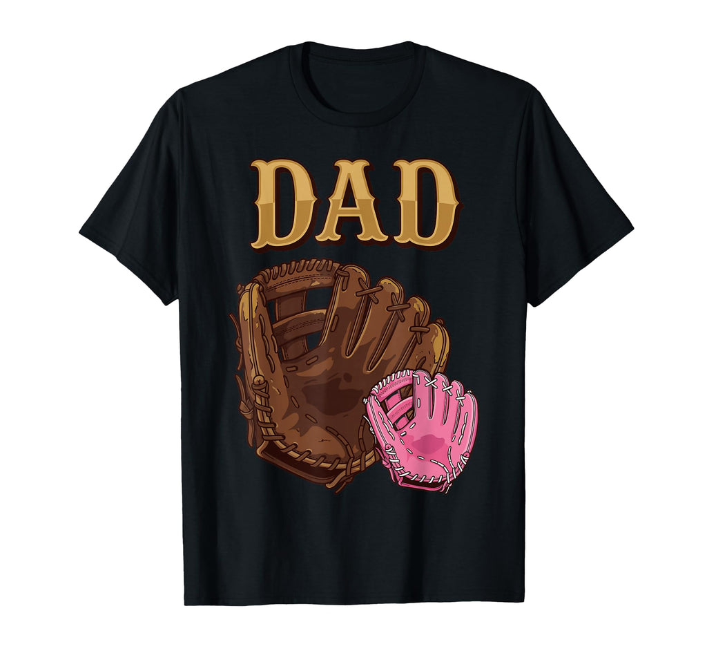 Dad Daughter Baseball Father Proud Dad T-Shirt - Minimalist Print Unisex - T-Shirt, Sweatshirt, Hoodie