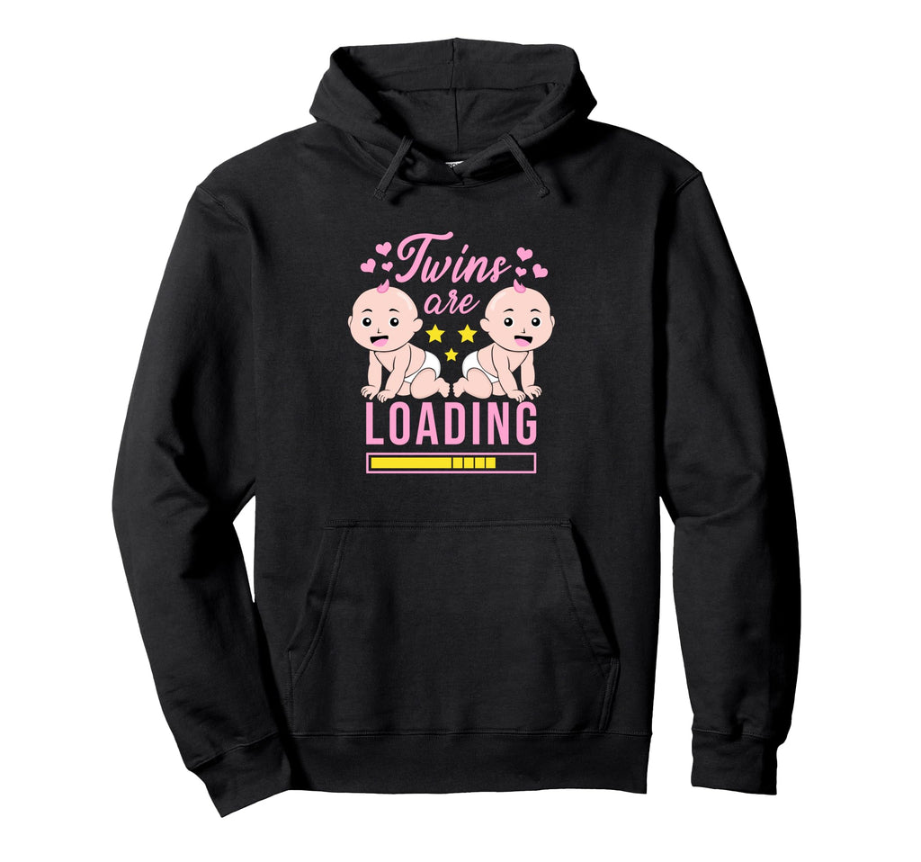 Twins Are Loading Mama Gets Twins Loading Hoodie - Graphic Print Unisex - T-Shirt, Sweatshirt, Hoodie