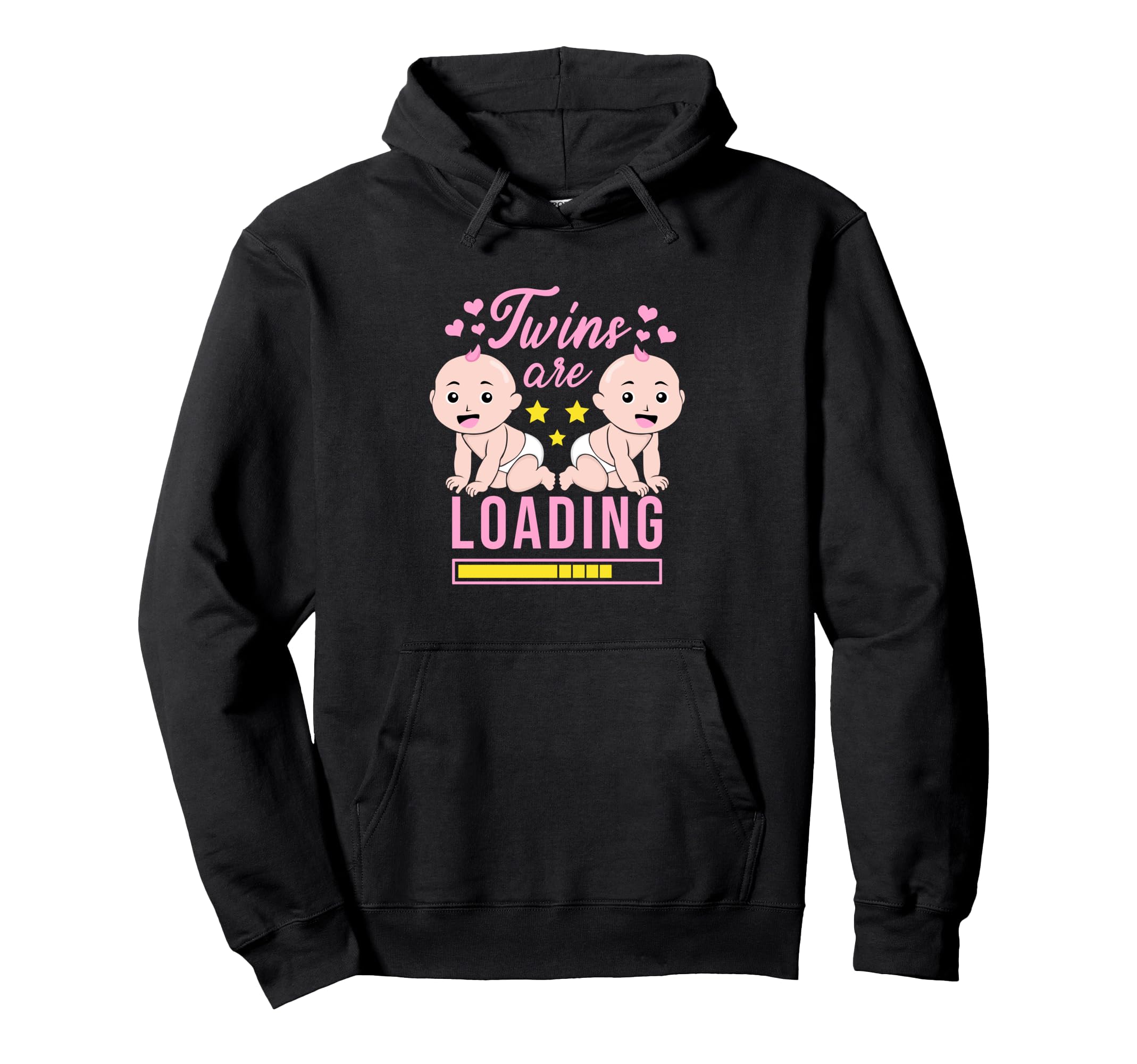 Twins Are Loading Mama Gets Twins Loading Hoodie - Graphic Print Unisex - T-Shirt, Sweatshirt, Hoodie