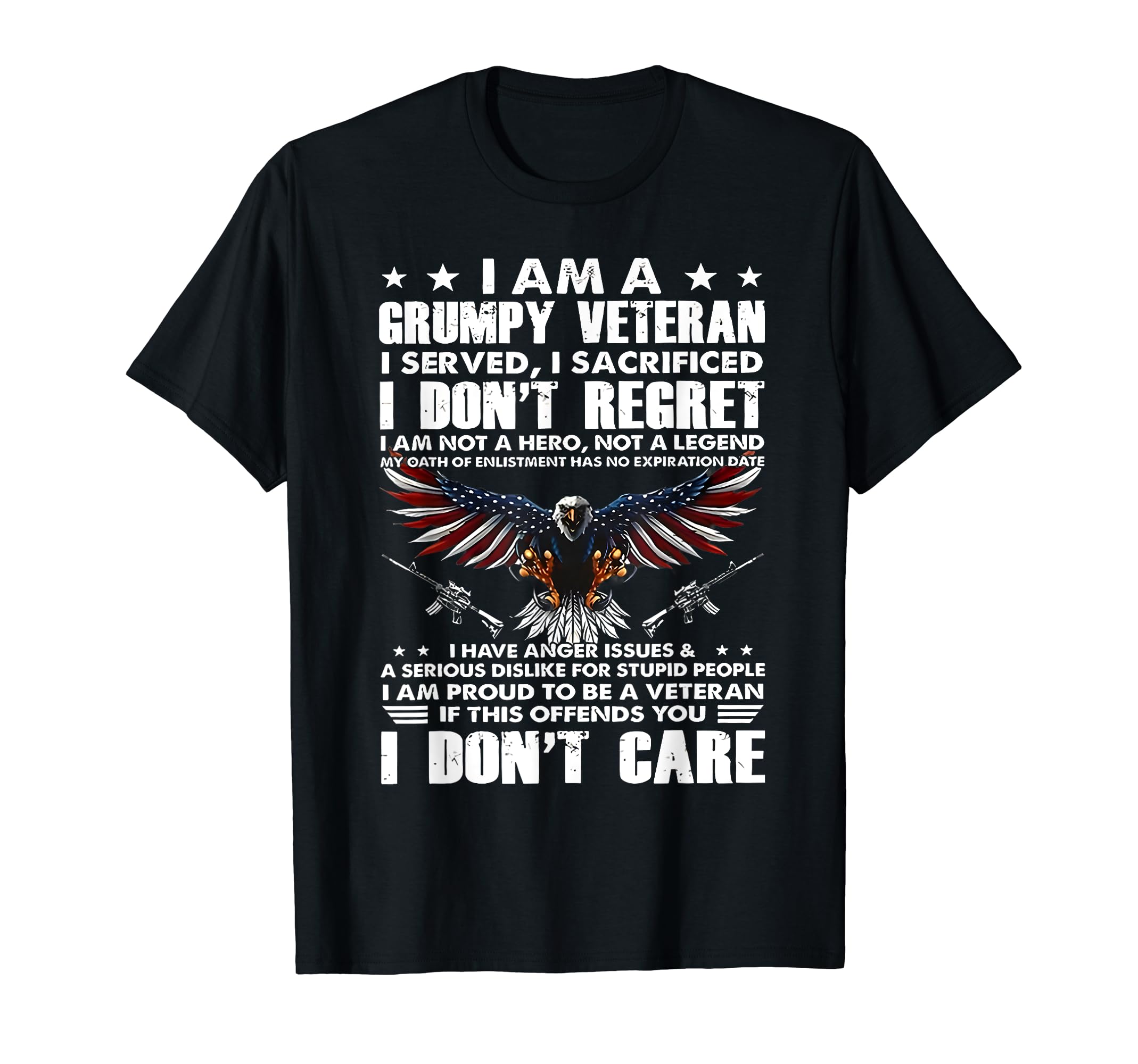 Patriotic American Flag Eagle I Am T-Shirt - Novelty Apparel Men Women - T-Shirt, Sweatshirt, Hoodie