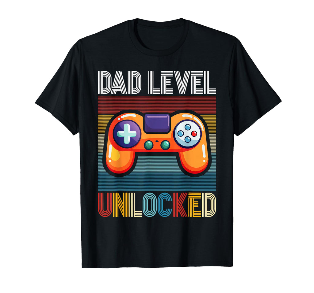 Funny New Dad Dad Level Unlocked Gaming T-Shirt - Streetwear Style Unisex - T-Shirt, Sweatshirt, Hoodie