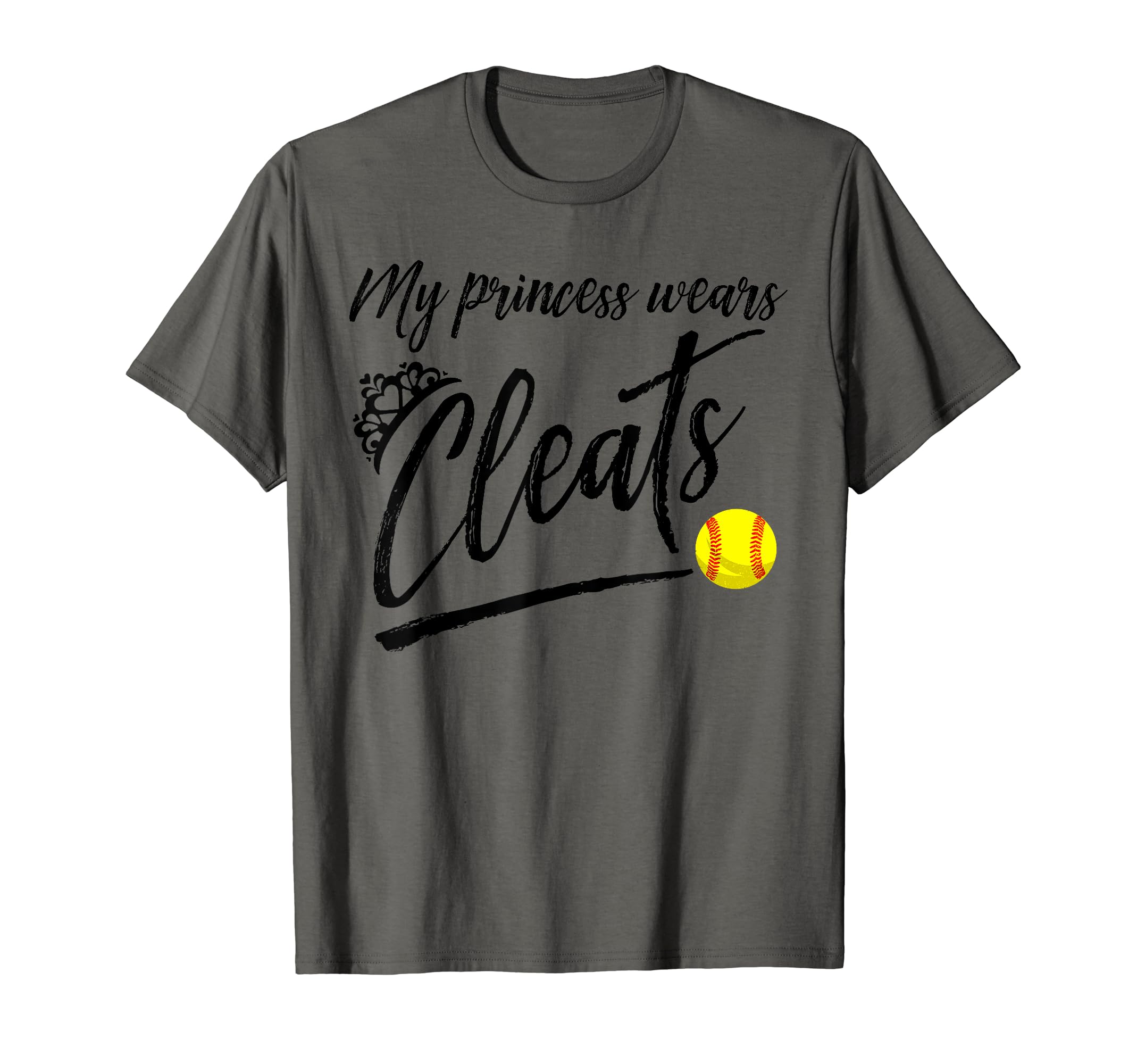 Funny My Princess Wears Cleats Gift T-Shirt - Custom Art Print for Adults - T-Shirt, Sweatshirt, Hoodie