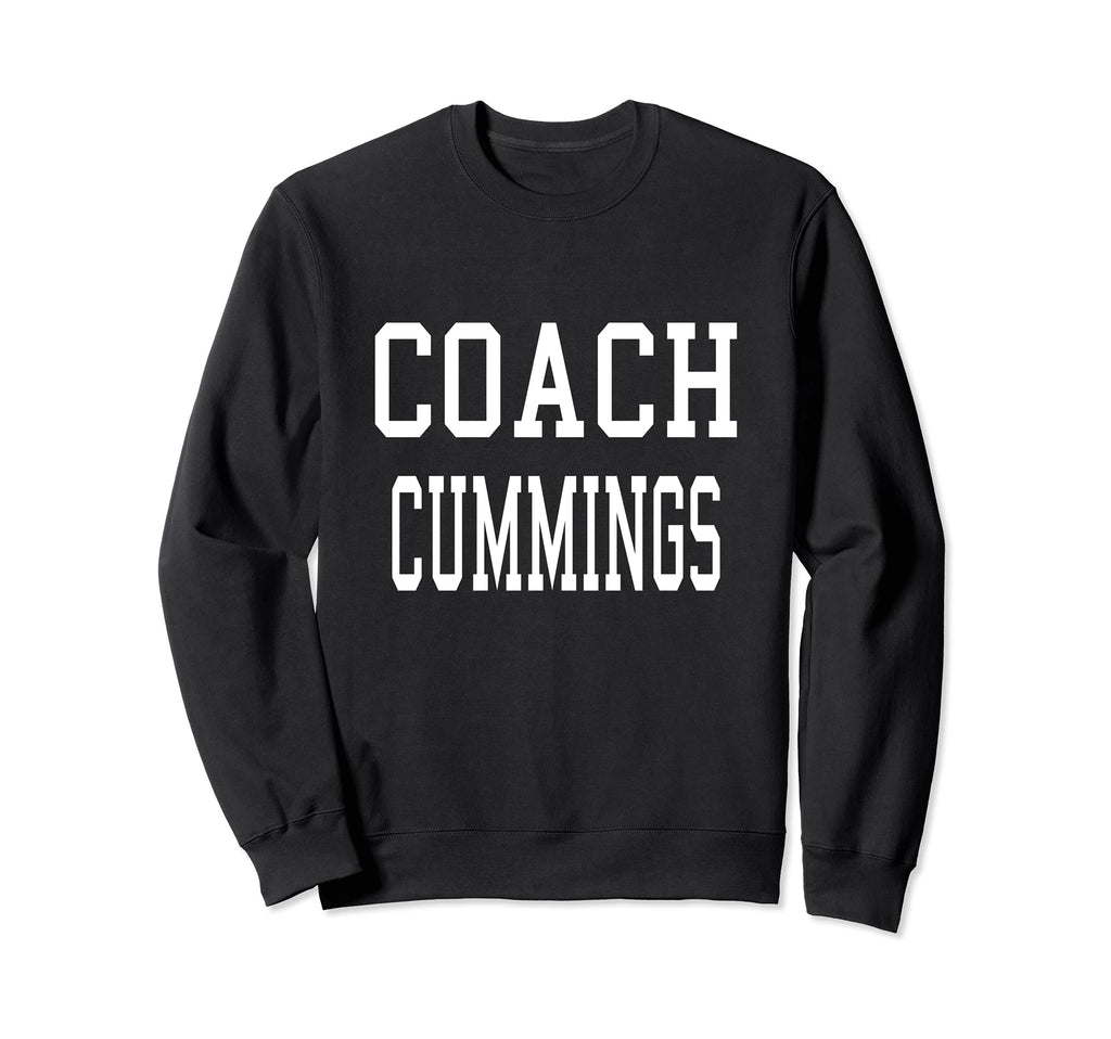 Coach Cummings Custom Football Sweatshirt - Minimalist Print for Adults - T-Shirt, Sweatshirt, Hoodie