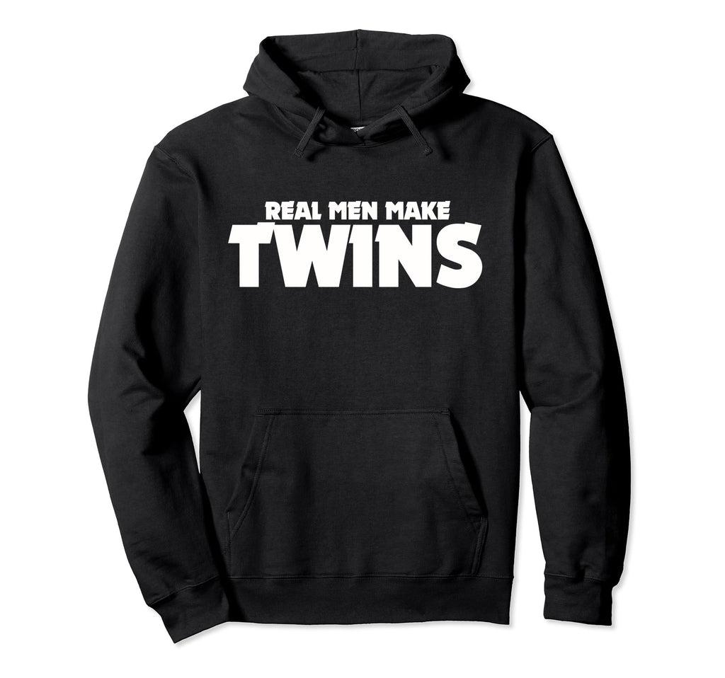 Real Make Twins Twin Dads Hoodie - Minimalist Print for Adults - T-Shirt, Sweatshirt, Hoodie