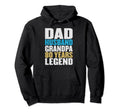 Dad Husband Grandpa 80 Years Old Happy Hoodie - Fun Novelty Design Unisex - T-Shirt, Sweatshirt, Hoodie