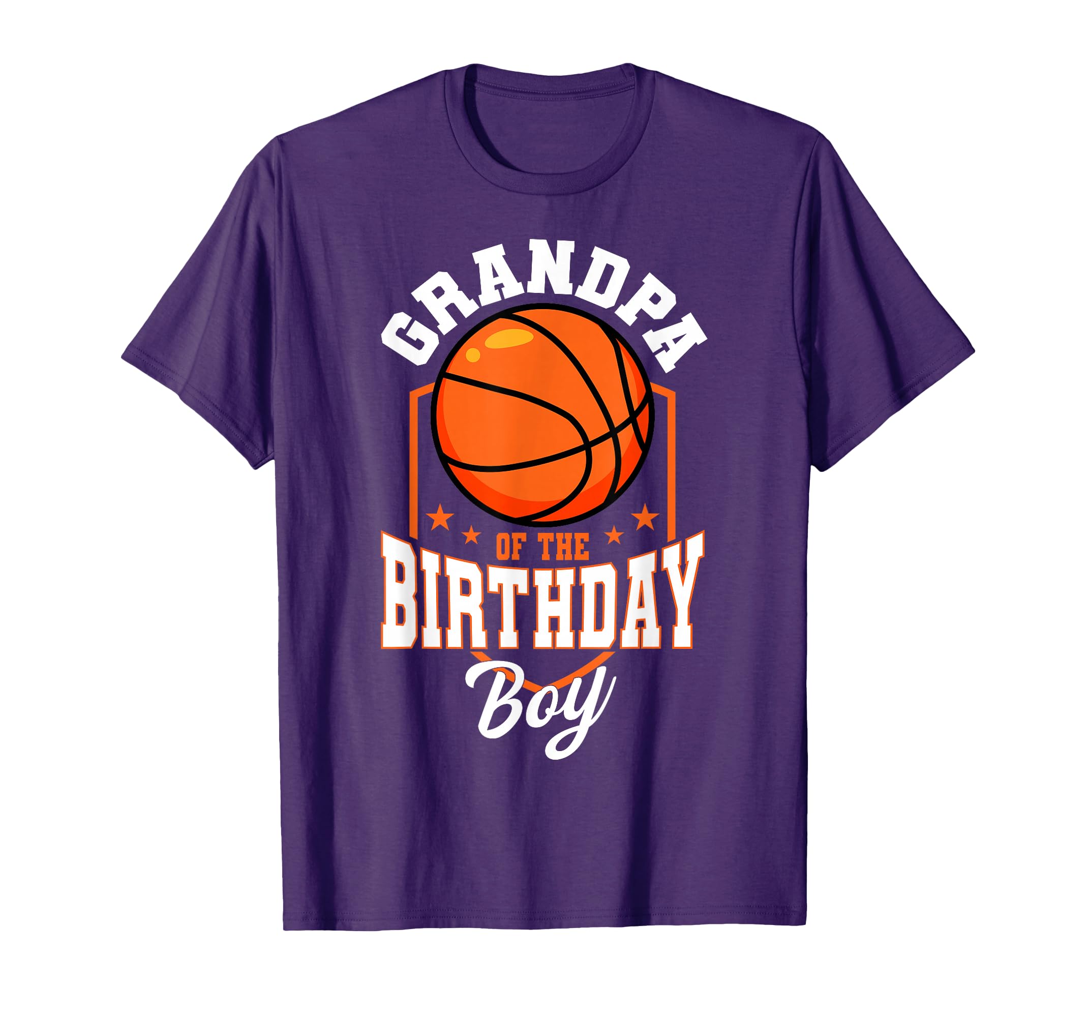 Grandpa Birthday Basketball Theme Bday Party T-Shirt - Graphic Print Unisex - T-Shirt, Sweatshirt, Hoodie