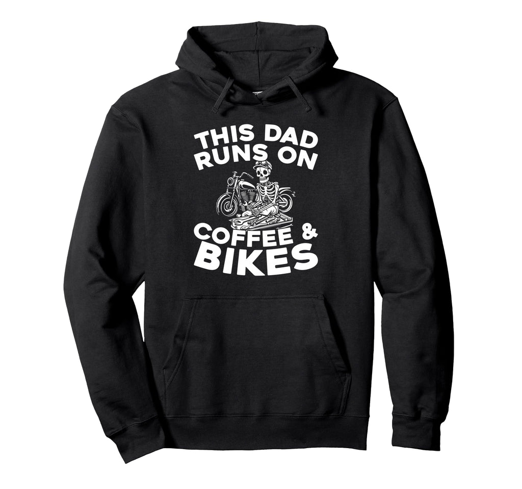 Motorcycle Mechanic Coffee Garage Hoodie - Fun Novelty Design for Adults - T-Shirt, Sweatshirt, Hoodie