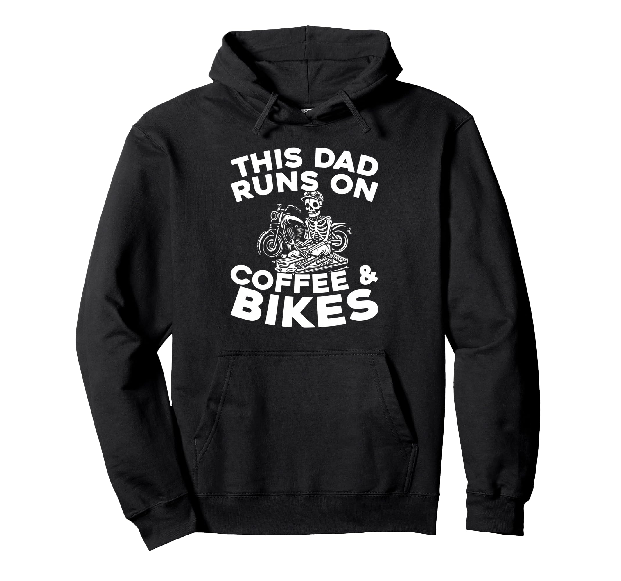 Motorcycle Mechanic Coffee Garage Hoodie - Fun Novelty Design for Adults - T-Shirt, Sweatshirt, Hoodie