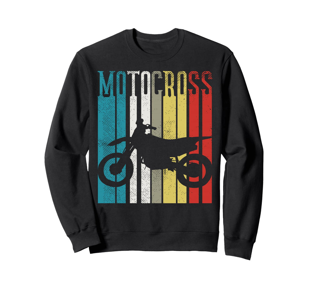 Motocross Dirt Bike Motorcycle Flat Sweatshirt - Trendy Graphic Men Women - T-Shirt, Sweatshirt, Hoodie