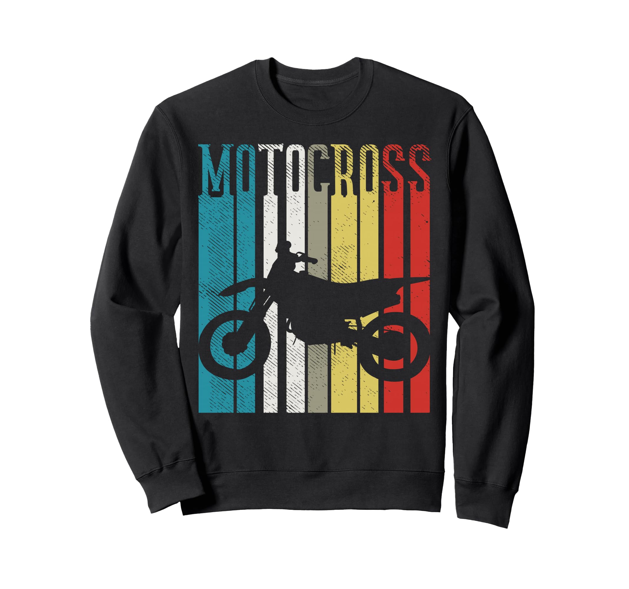 Motocross Dirt Bike Motorcycle Flat Sweatshirt - Trendy Graphic Men Women - T-Shirt, Sweatshirt, Hoodie