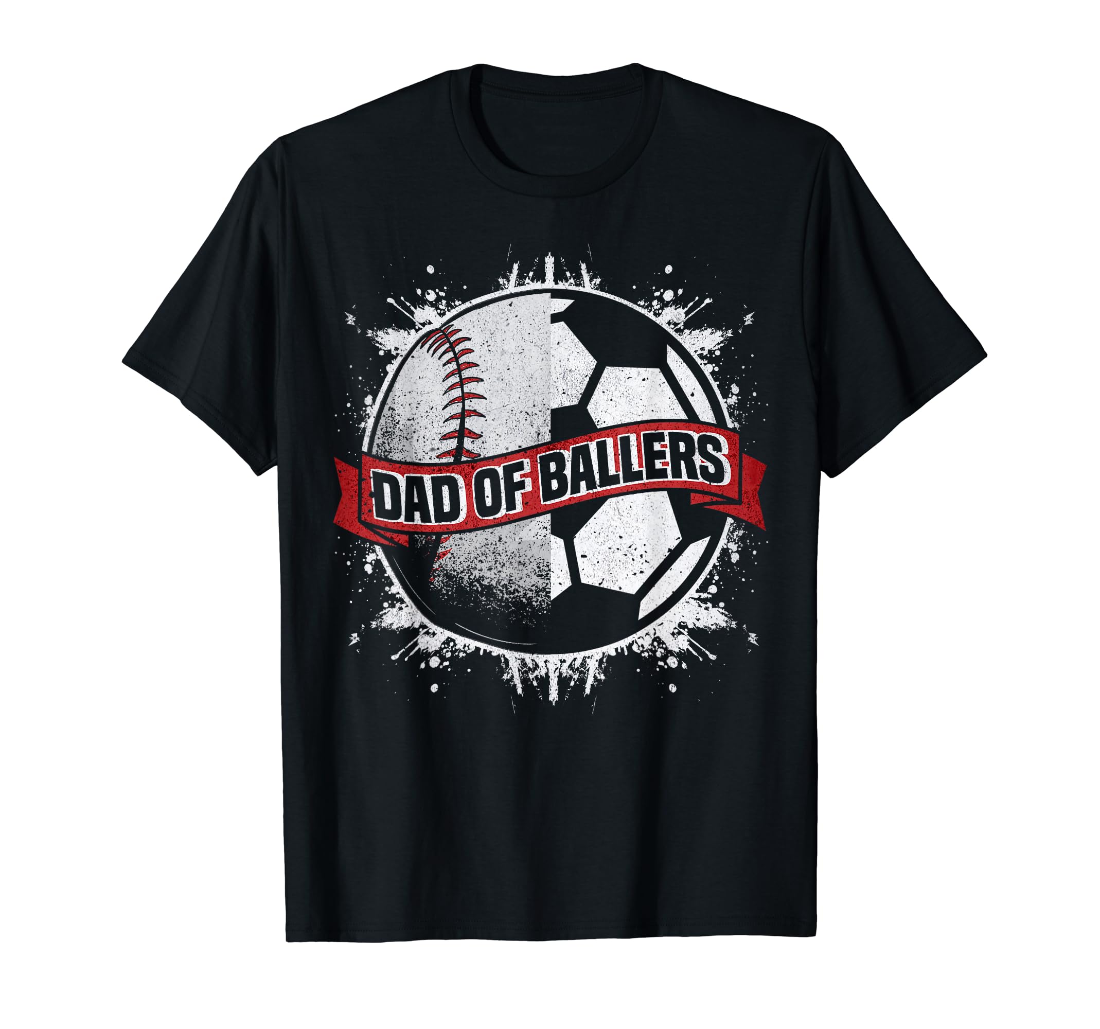 Mens Dad Both Baseball Soccer Dad T-Shirt - Aesthetic Graphic Men Women - T-Shirt, Sweatshirt, Hoodie