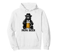 Papa Beer Funny Dad Bear Drinking Hoodie - Fun Novelty Design Men Women - T-Shirt, Sweatshirt, Hoodie