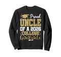 Proud Uncle 2026 College Graduate Sweatshirt - Novelty Apparel Unisex - T-Shirt, Sweatshirt, Hoodie