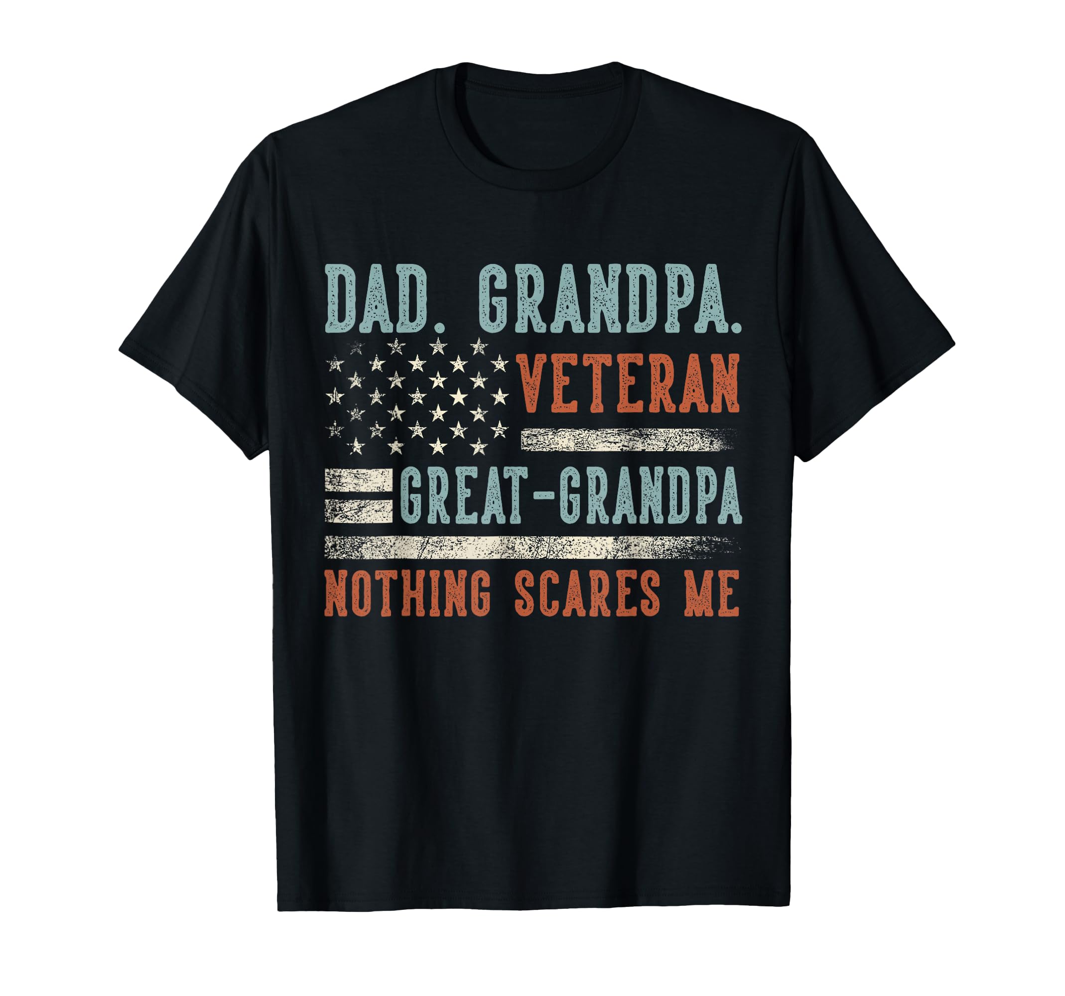 Grandpa Veteran Great Grandpa Us Flag T-Shirt - Trendy Graphic Unisex - T-Shirt, Sweatshirt, Hoodie