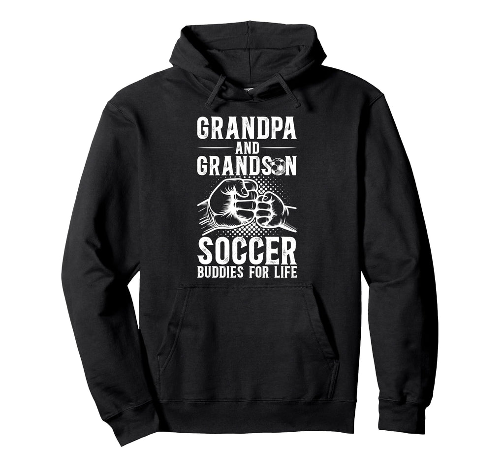 Soccer Grandpa And Grandson Soccer Hoodie - Minimalist Print Men Women - T-Shirt, Sweatshirt, Hoodie