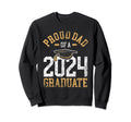 Proud Dad 2024 Graduate Graduates Sweatshirt - Aesthetic Graphic Men Women - T-Shirt, Sweatshirt, Hoodie