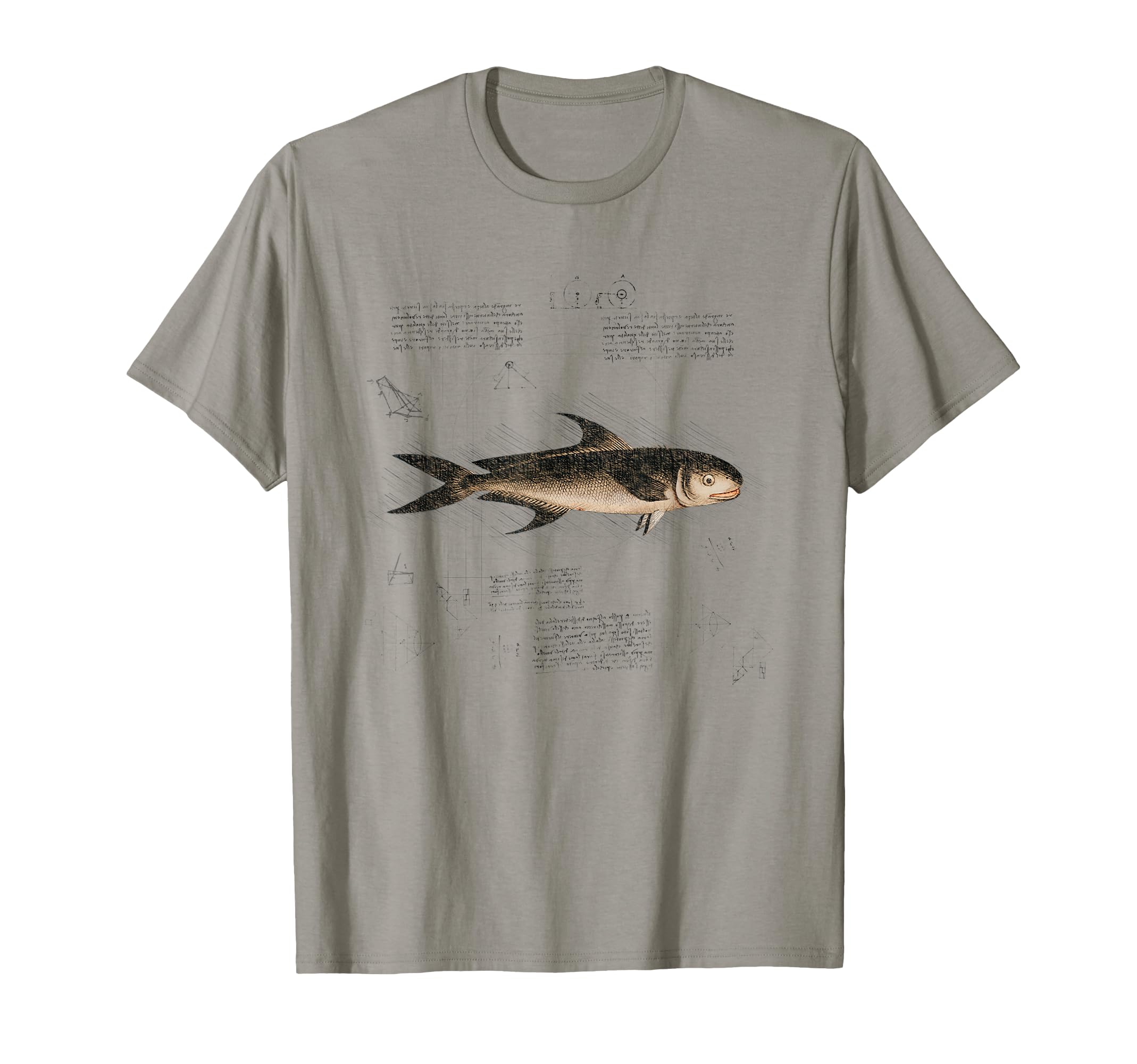 Mackerel Fish Aesthetic Drawing T-Shirt - Custom Art Print for Adults - T-Shirt, Sweatshirt, Hoodie