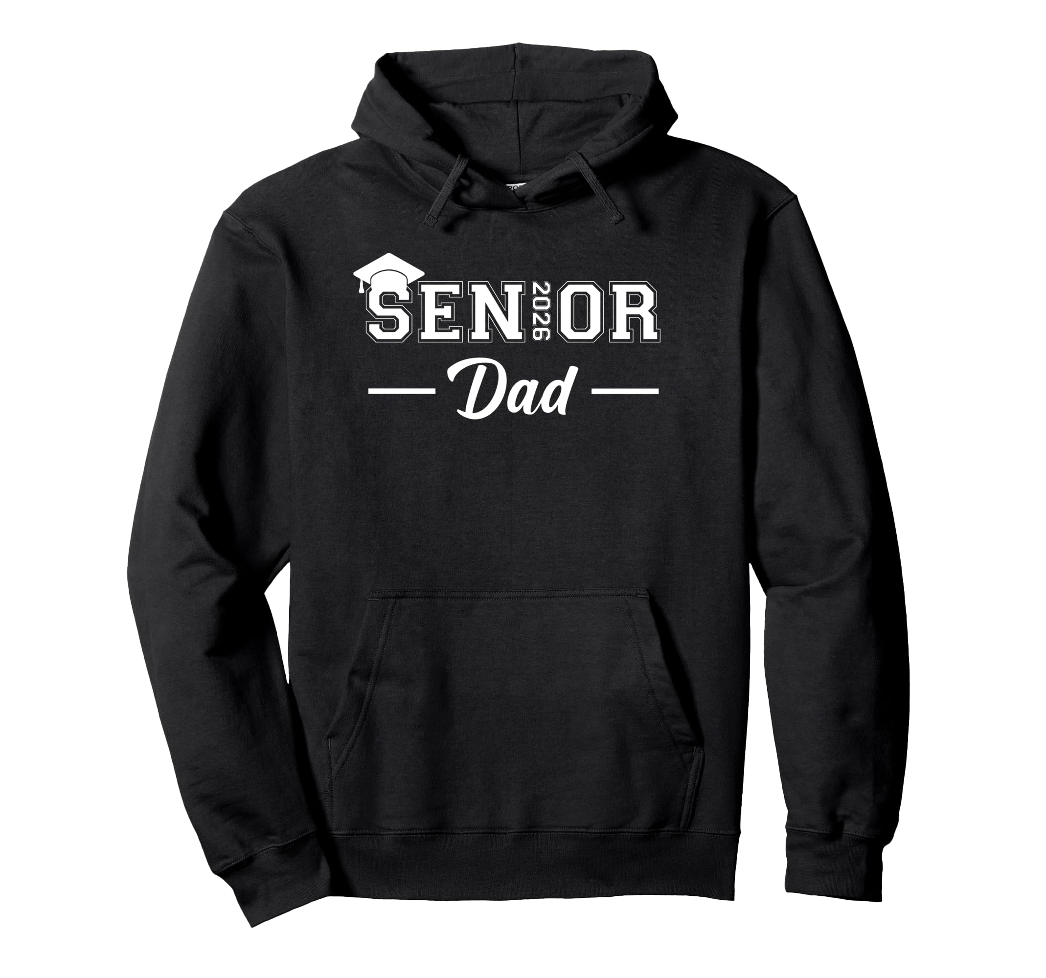 Dad Senior 2026 Proud Dad Class 2026 Graduate Hoodie - Graphic Print Unisex - T-Shirt, Sweatshirt, Hoodie