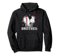 Ball Brother Baseball Soccer Heart Nana Hoodie - Novelty Apparel Unisex - T-Shirt, Sweatshirt, Hoodie