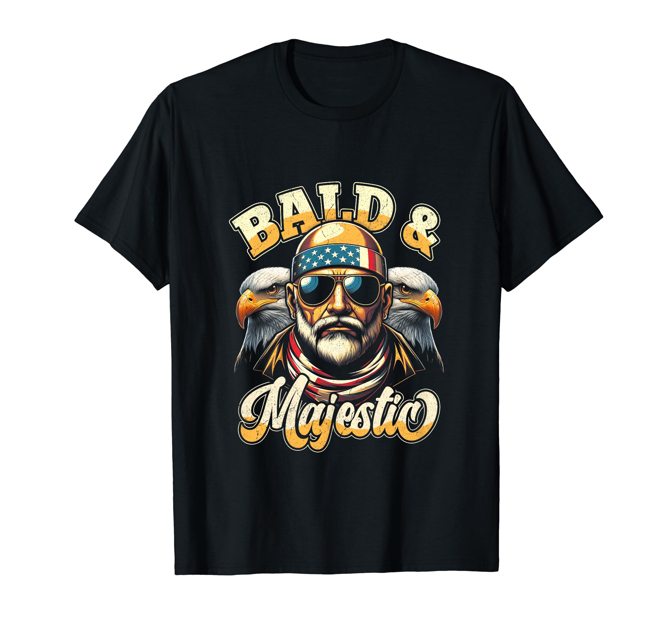 Bald And Majestic Sexy Bald Guy Dad T-Shirt - Custom Art Print Men Women - T-Shirt, Sweatshirt, Hoodie