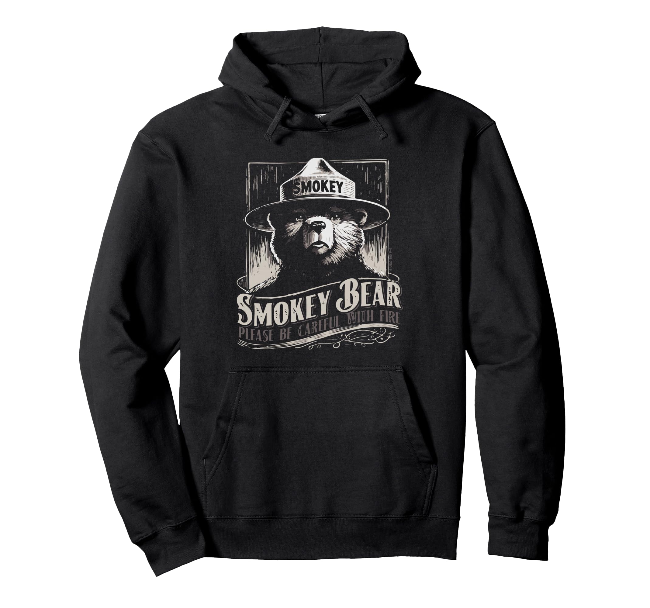 Smokey Bear Wpa Prevent Wildfires Hoodie - Fun Novelty Design Unisex - T-Shirt, Sweatshirt, Hoodie