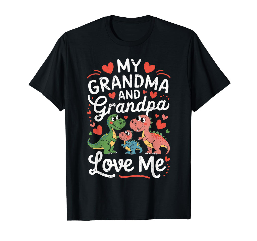 My Grandma And Grandpa Love Me T-Shirt - Graphic Print for Adults - T-Shirt, Sweatshirt, Hoodie