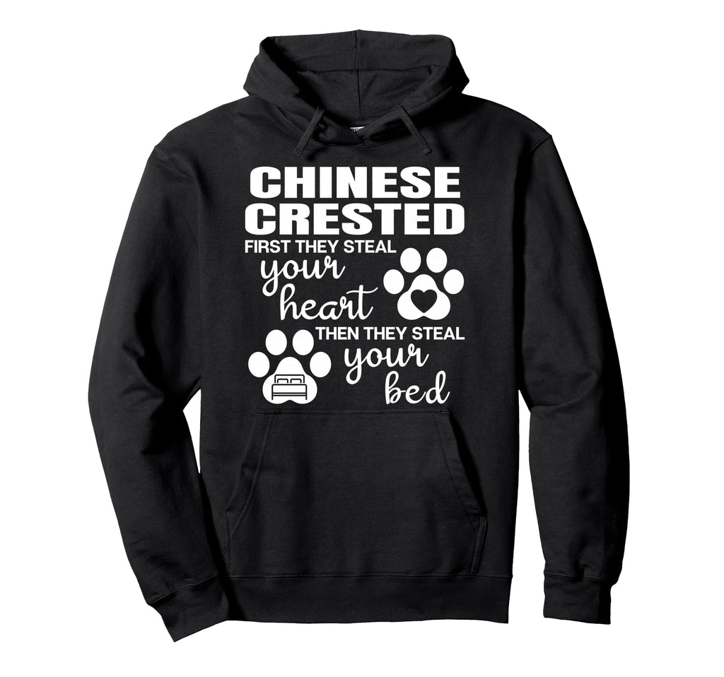 Chinese Crested Puppy Pet Owner Animal Hoodie - Minimalist Print Unisex - T-Shirt, Sweatshirt, Hoodie