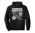 Chinese Crested Puppy Pet Owner Animal Hoodie - Minimalist Print Unisex - T-Shirt, Sweatshirt, Hoodie