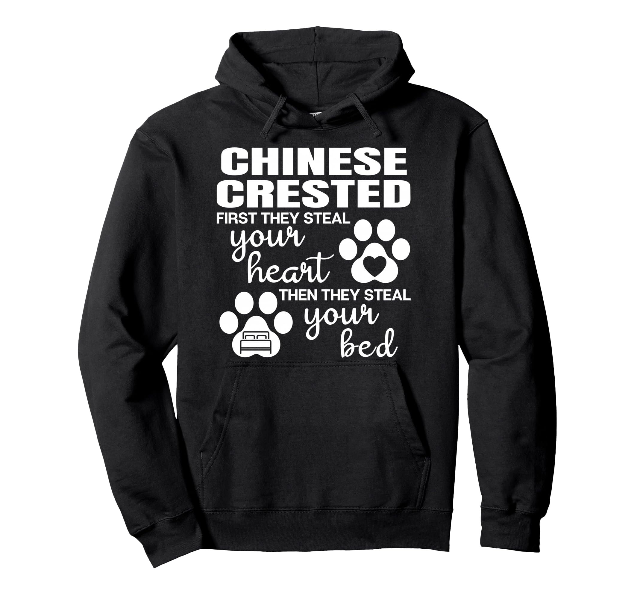 Chinese Crested Puppy Pet Owner Animal Hoodie - Minimalist Print Unisex - T-Shirt, Sweatshirt, Hoodie