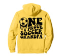 Proud Soccer Grandpa Soccer Ball Drip Hoodie - Graphic Print Men Women - T-Shirt, Sweatshirt, Hoodie