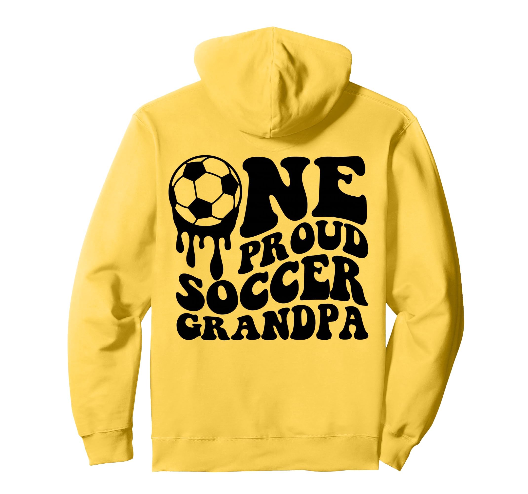 Proud Soccer Grandpa Soccer Ball Drip Hoodie - Graphic Print Men Women - T-Shirt, Sweatshirt, Hoodie