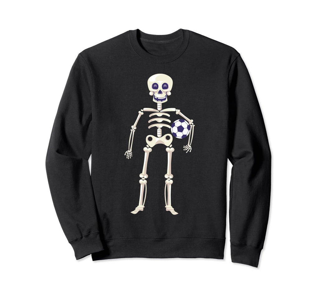 Soccer Skeleton Halloween Soccer Sweatshirt - Novelty Apparel for Adults - T-Shirt, Sweatshirt, Hoodie