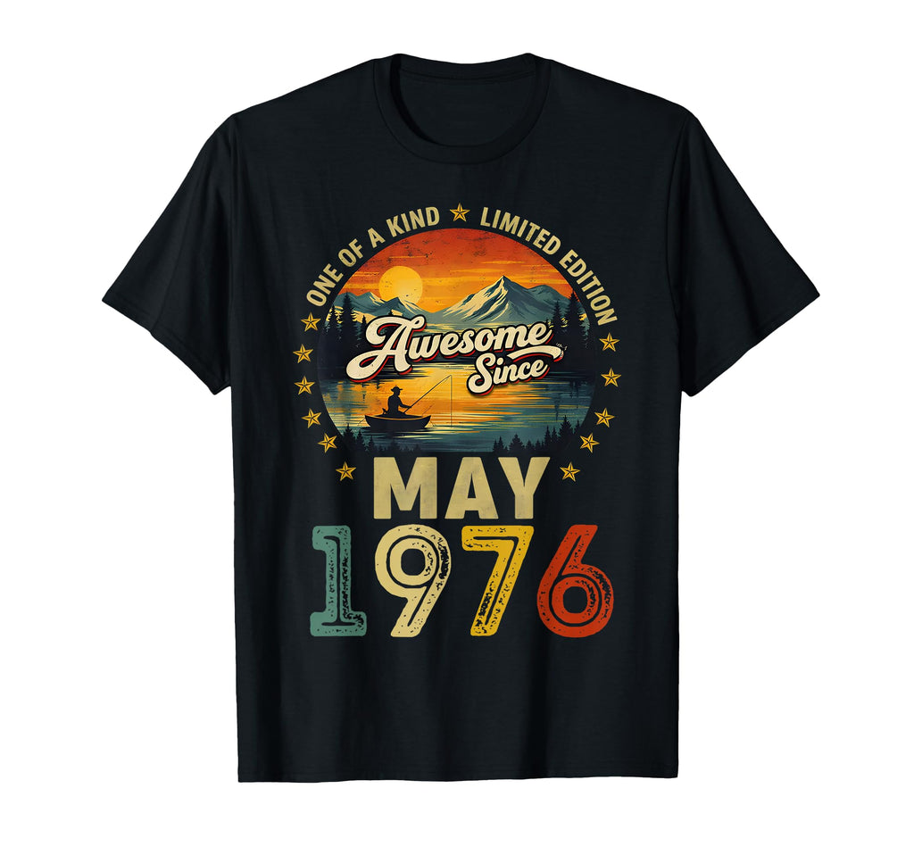 50 Year Old May 1976 50Th Birthday Dad T-Shirt - Custom Art Print Men Women - T-Shirt, Sweatshirt, Hoodie