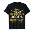 Its My Grandpas 100Th Birthday Happy T-Shirt - Unique Graphic for Adults - T-Shirt, Sweatshirt, Hoodie