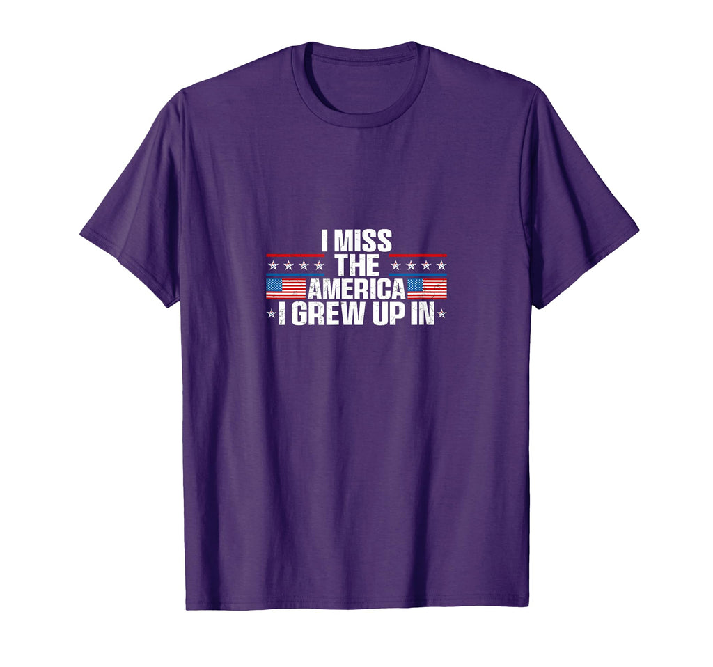 I Miss America I Grew Up American Usa T-Shirt - Unique Graphic Men Women - T-Shirt, Sweatshirt, Hoodie