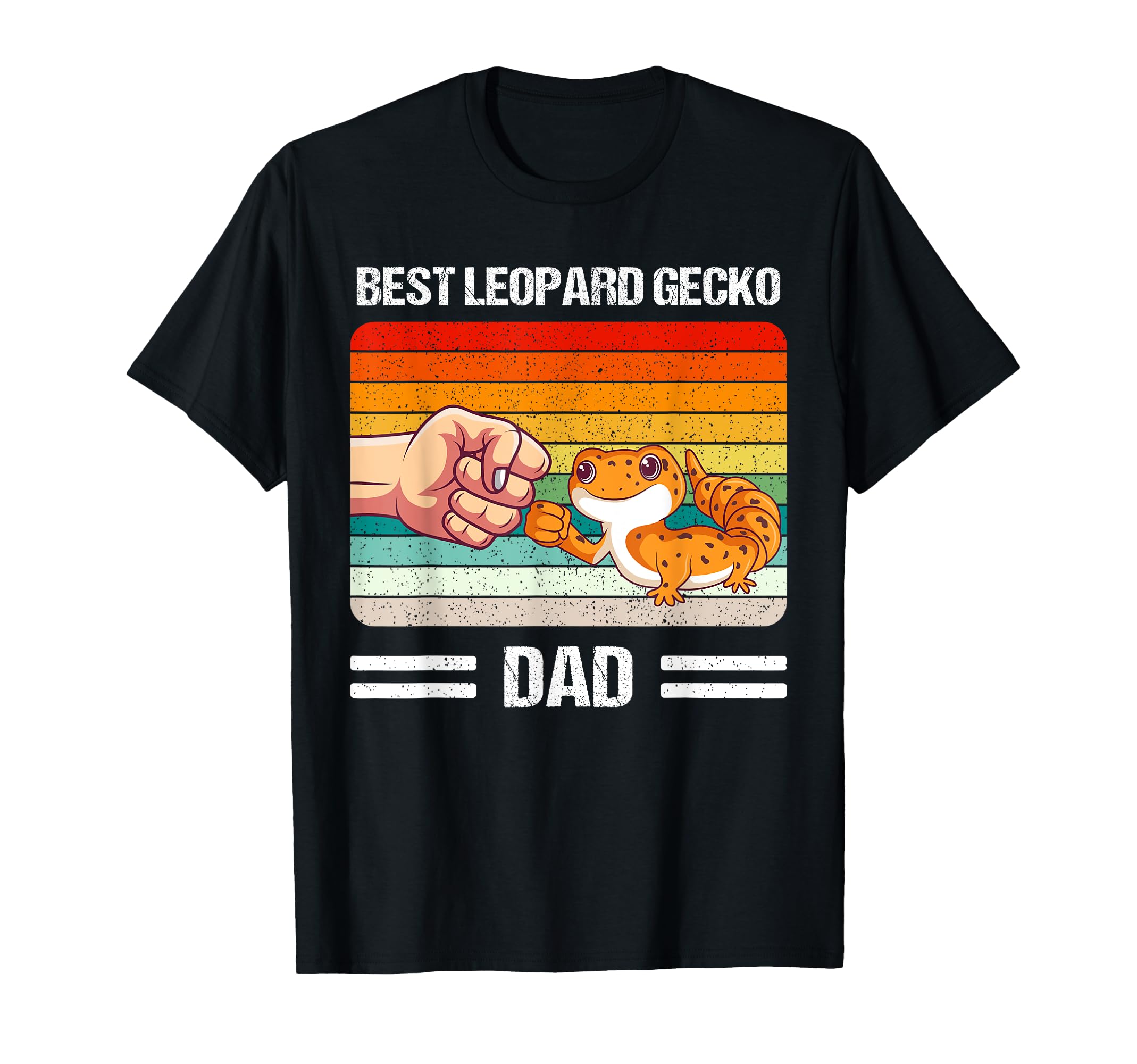 Best Leopard Gecko Dad Leopard T-Shirt - Fun Novelty Design for Adults - T-Shirt, Sweatshirt, Hoodie