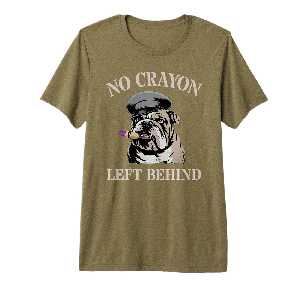 Funny No Crayon Left Behind Dog Dad T-Shirt - Unique Graphic Men Women - T-Shirt, Sweatshirt, Hoodie