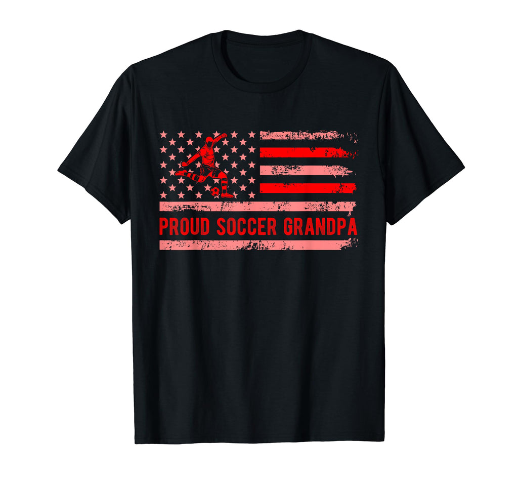Proud Soccer Grandpa Usa Flag Family T-Shirt - Streetwear Style Unisex - T-Shirt, Sweatshirt, Hoodie