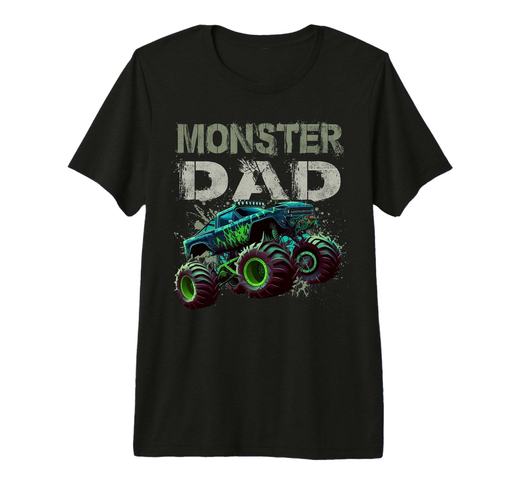 Monster Truck Dad Family Matching T-Shirt - Fun Novelty Design Men Women - T-Shirt, Sweatshirt, Hoodie