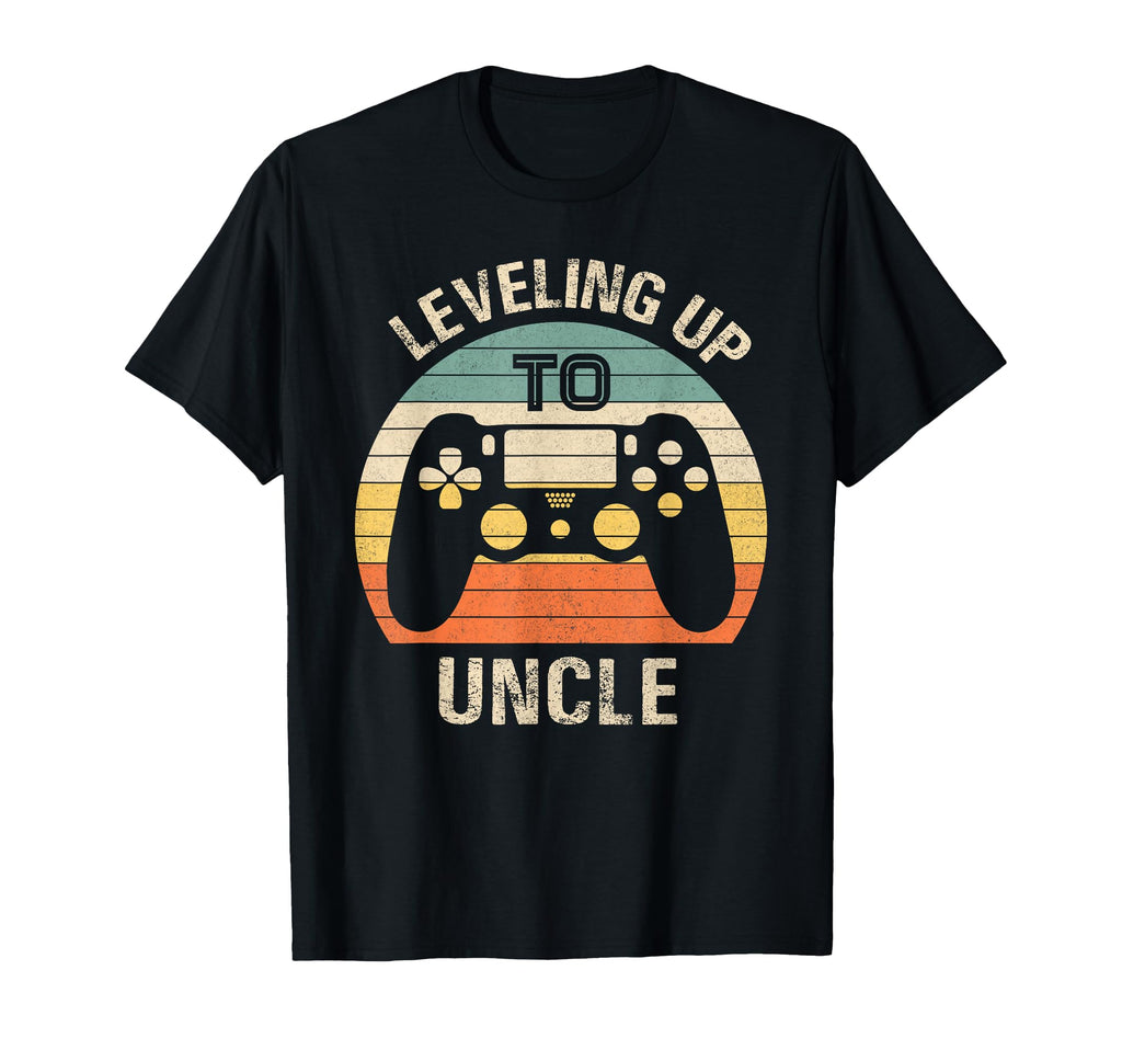 Leveling Up To Uncle 2025 Funny T-Shirt - Fun Novelty Design for Adults - T-Shirt, Sweatshirt, Hoodie