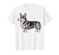 Corgi Illustration Corgi Illustration T-Shirt - Minimalist Print Unisex - T-Shirt, Sweatshirt, Hoodie